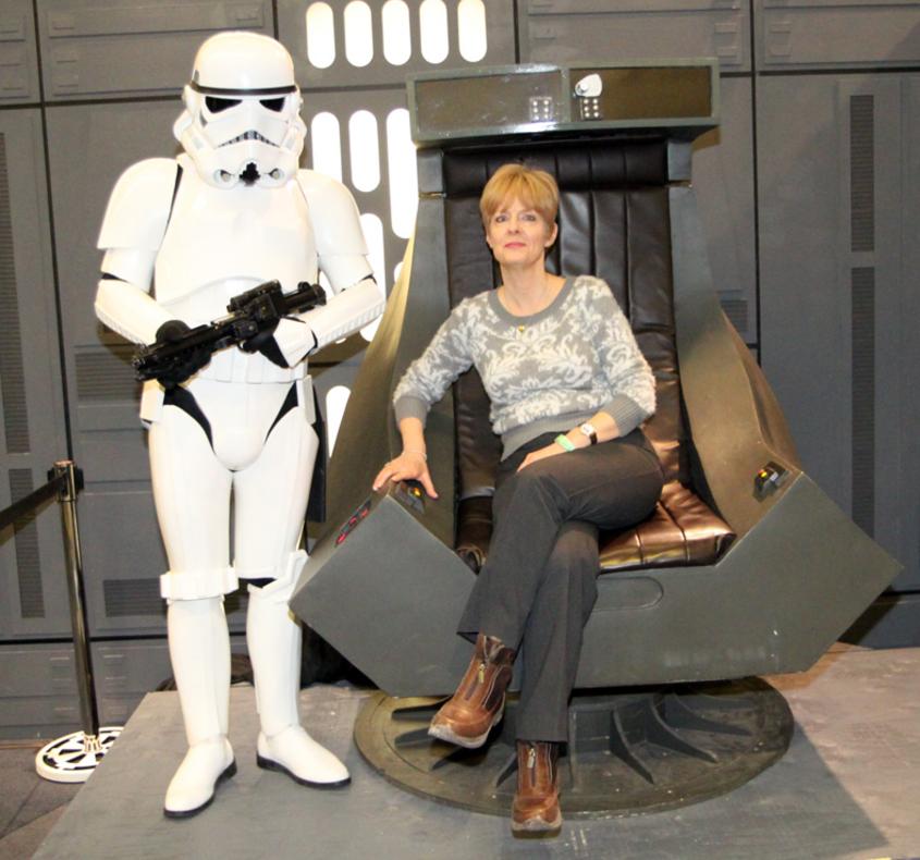 Artist with stormtrooper