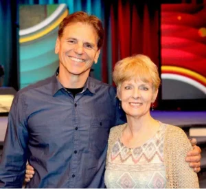 Susi with Pastor Mark Hughes the Church of the Rock, Winnipeg