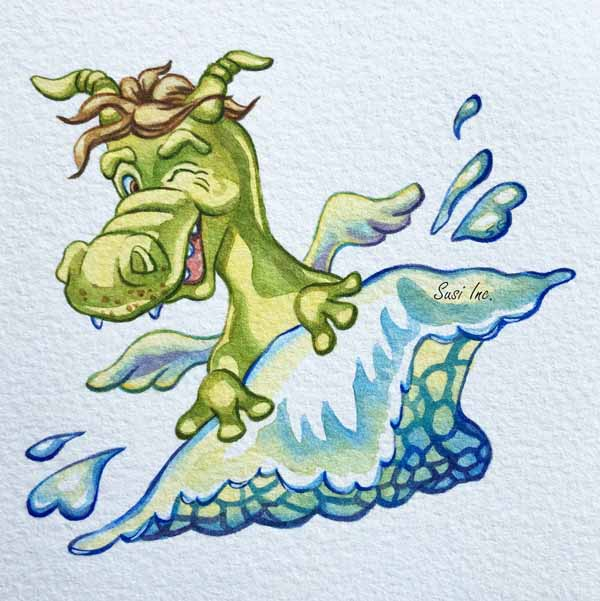 Splashing About Illustrations art by Susi