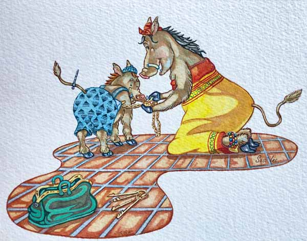 The Locket Illustrations art by Susi