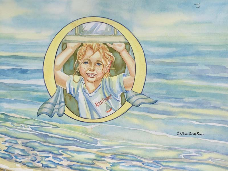 Nantucket Girl Illustrations art by Susi