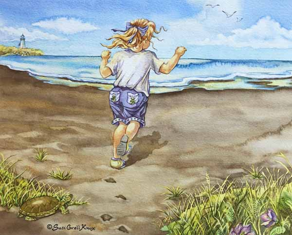 Out to Sea Illustrations art by Susi