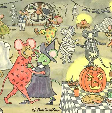 Halloween Party Illustrations art by Susi