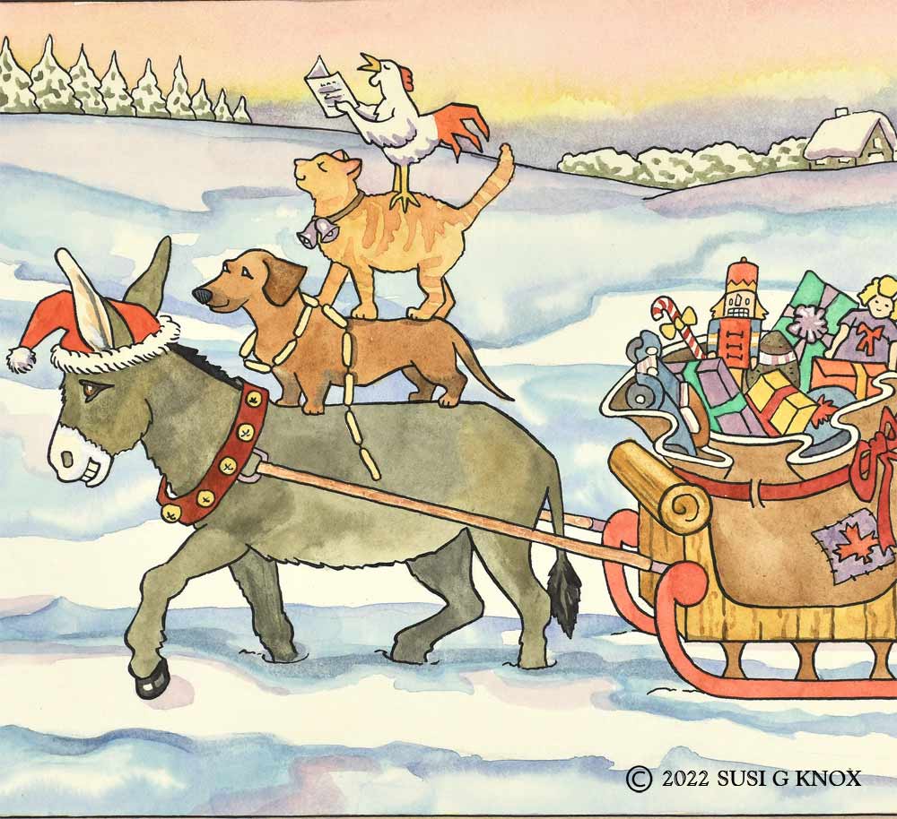 The Bremen City Musicians Illustrations art by Susi