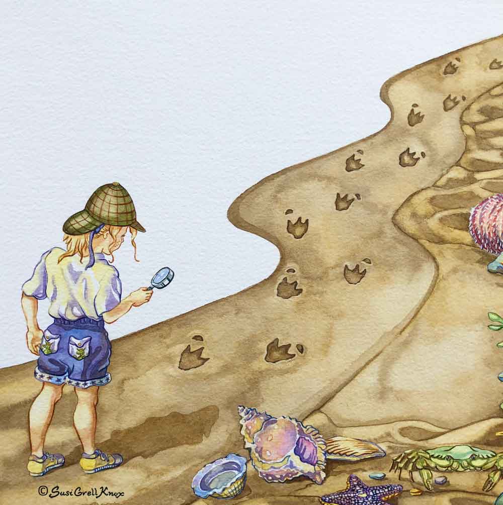 Footprints Illustrations art by Susi