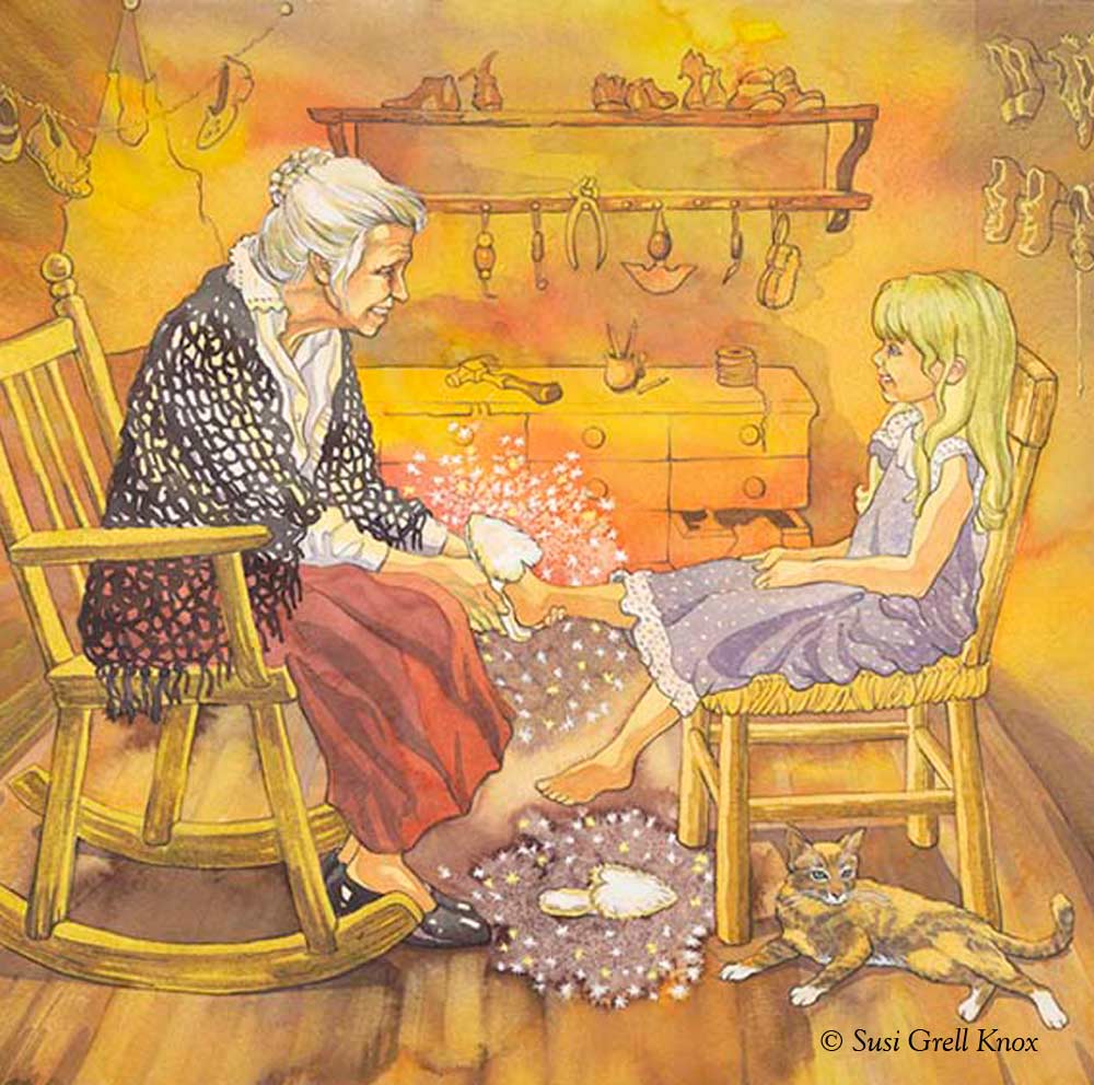 Magic Slippers Illustrations art by Susi