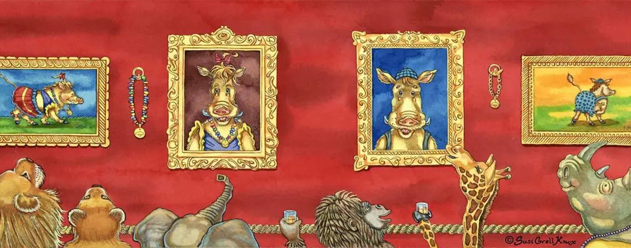 A Painting Featuring Anthrophromorphic Animals