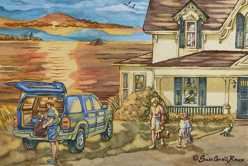 End of Summer Illustrations art by Susi